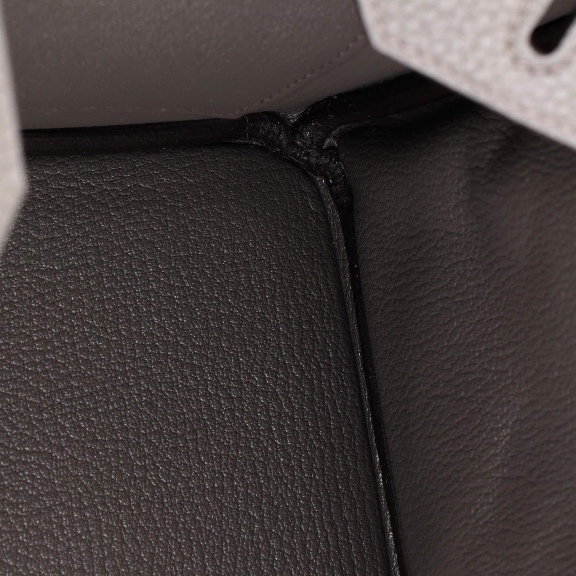 Hermes Birkin Handbag Grey Togo with Palladium Hardware 30 4