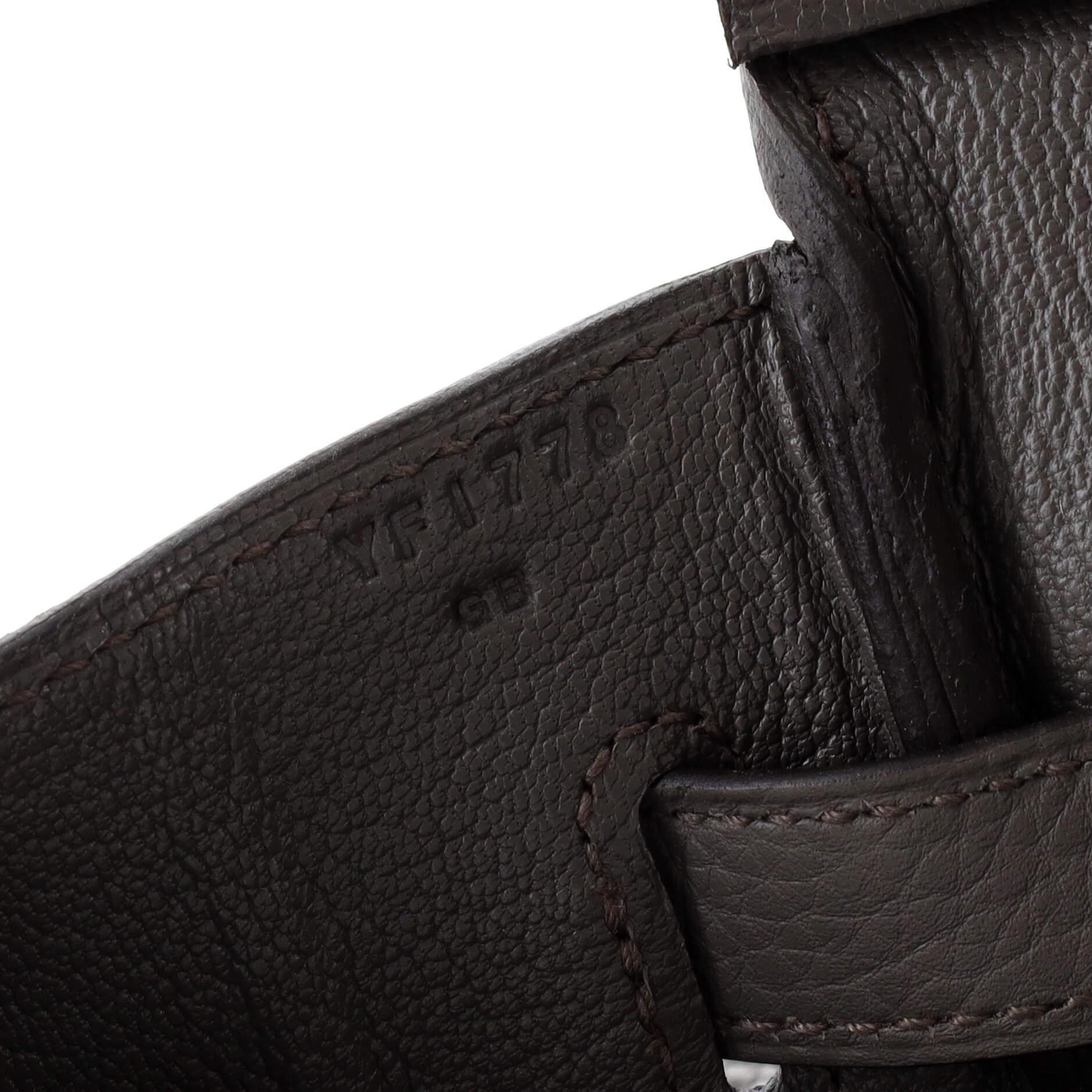 Hermes Birkin Handbag Grey Togo with Palladium Hardware 30 5