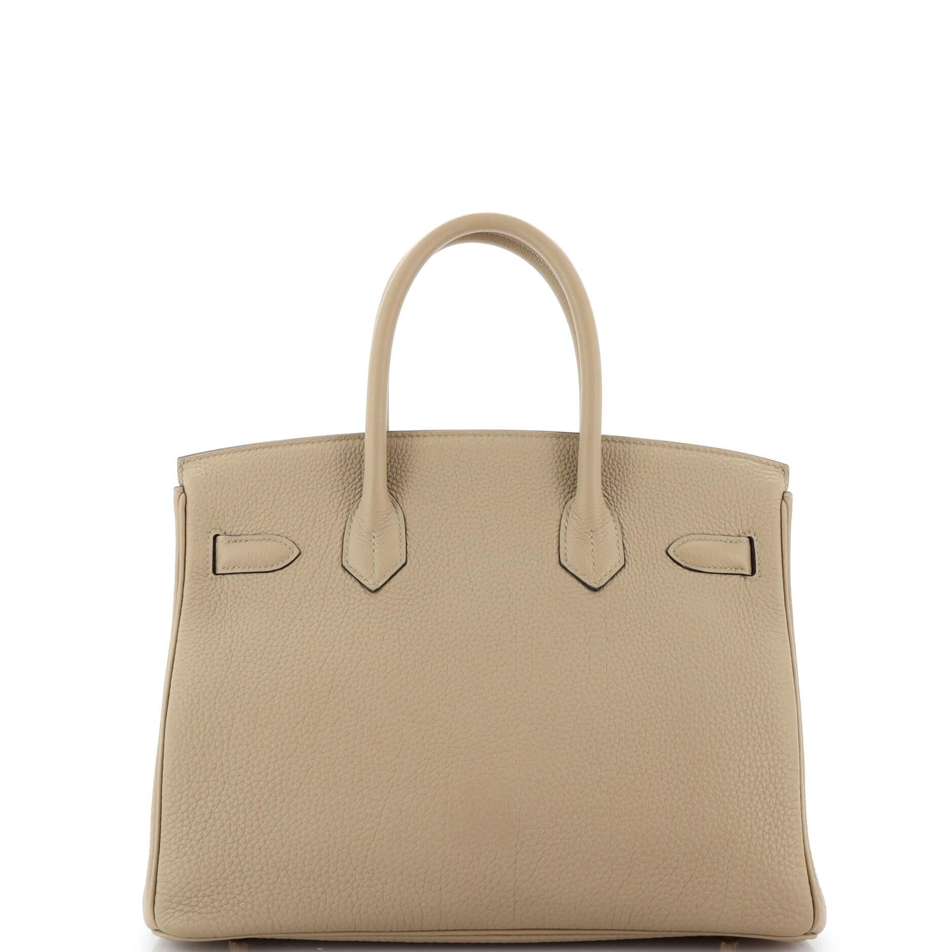 Women's Hermes Birkin Handbag Grey Togo with Rose Gold Hardware 30