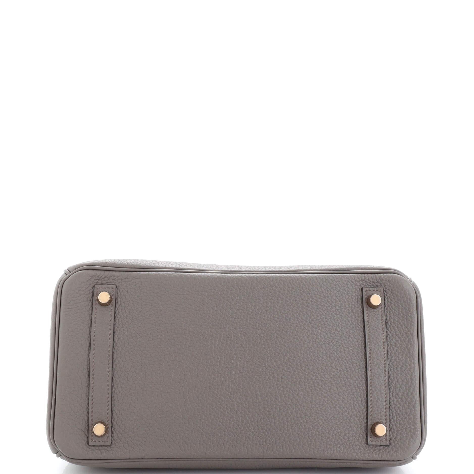 Hermes Birkin Handbag Grey Togo with Rose Gold Hardware 30 1