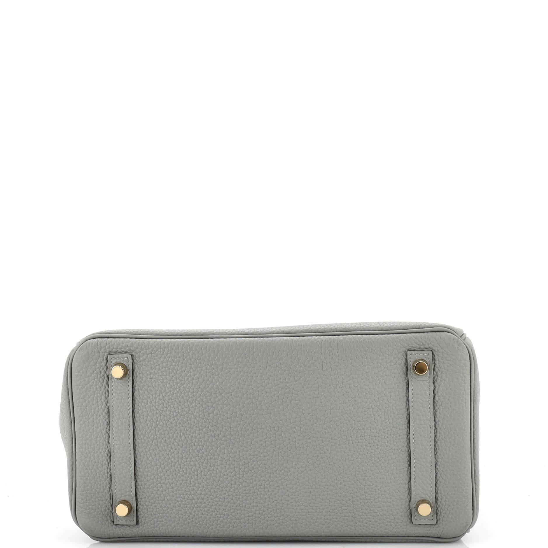 Hermes Birkin Handbag Gris Mouette Togo with Gold Hardware 30 1