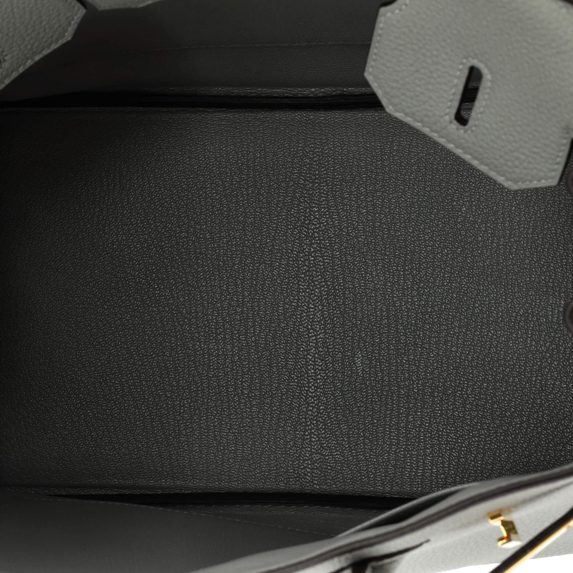 Hermes Birkin Handbag Gris Mouette Togo with Gold Hardware 30 2