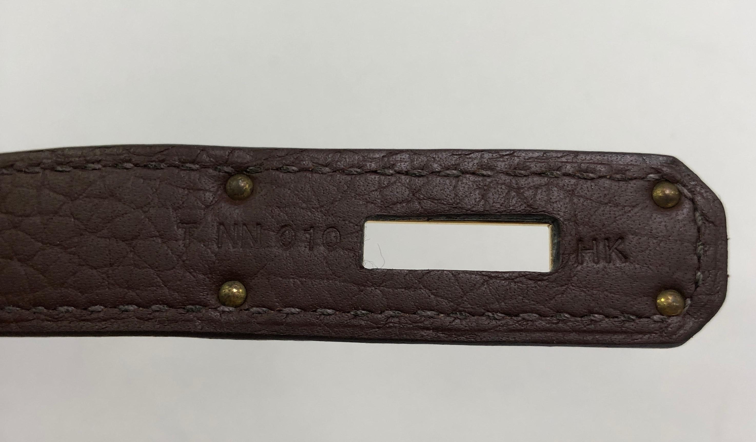 Hermes Birkin Handbag Havane Clemence With Gold Hardware 35  2