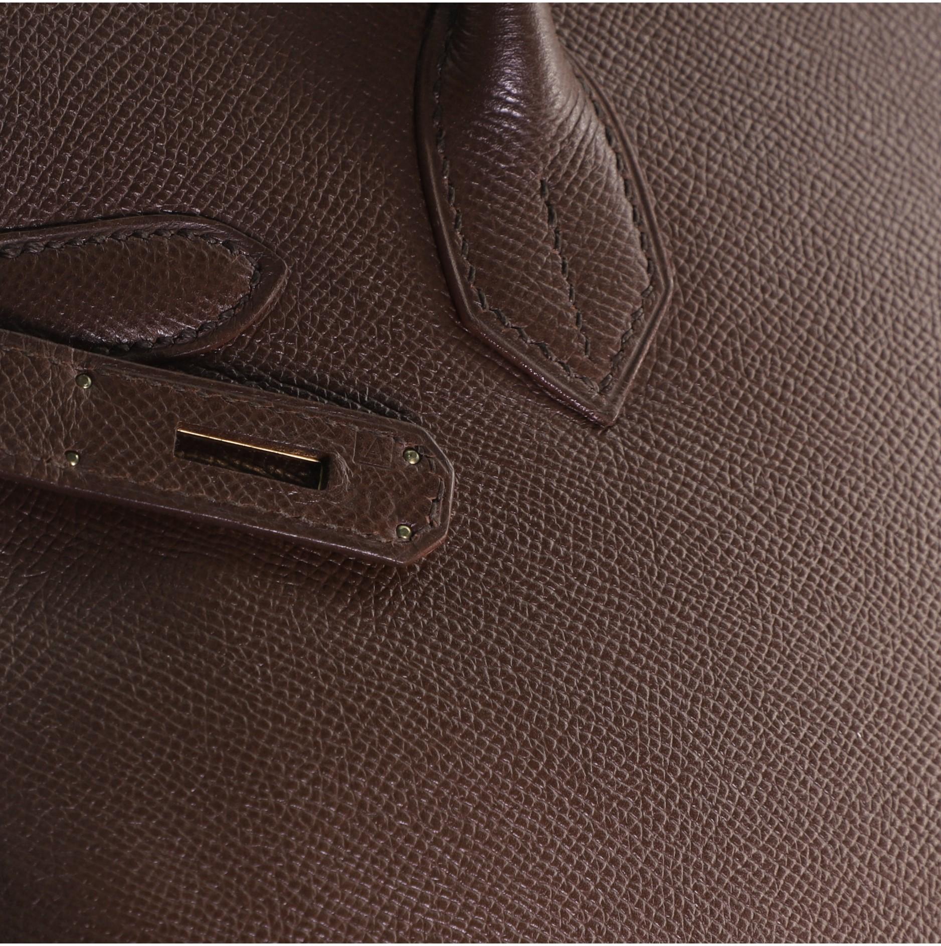 Hermes Birkin Handbag Havane Courchevel with Gold Hardware 30 3