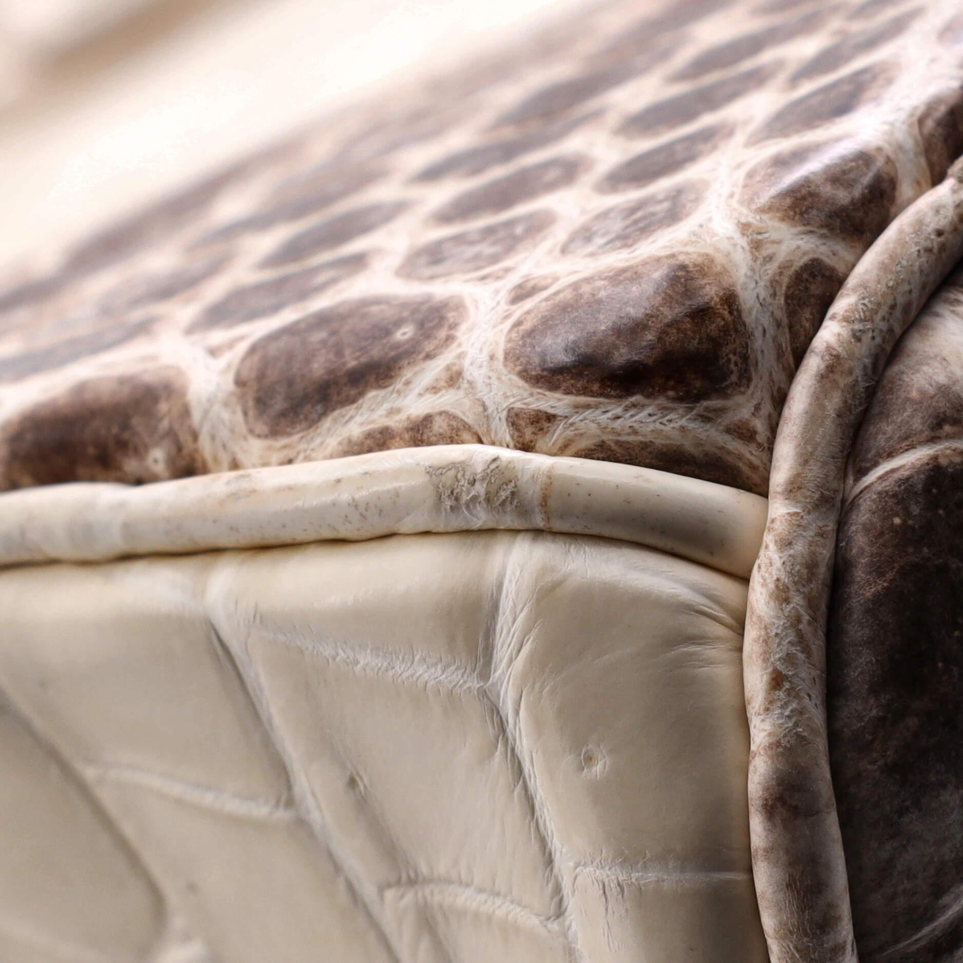 Hermès Birkin Handtasche Himalaya Niloticus Krokodil mit Palladiumbeschlägen 30 7