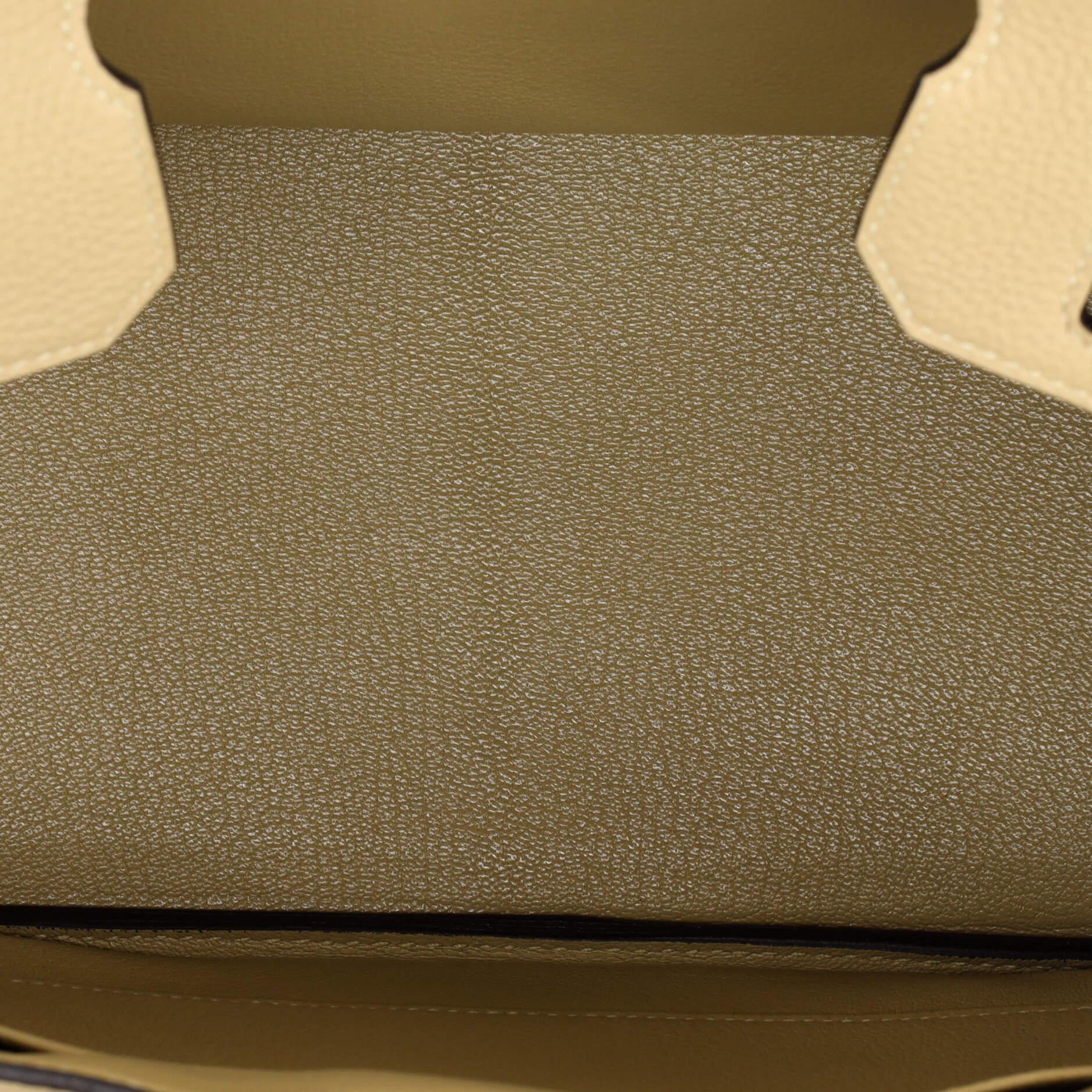 Hermes Birkin Handbag Light Togo with Gold Hardware 30 For Sale 1