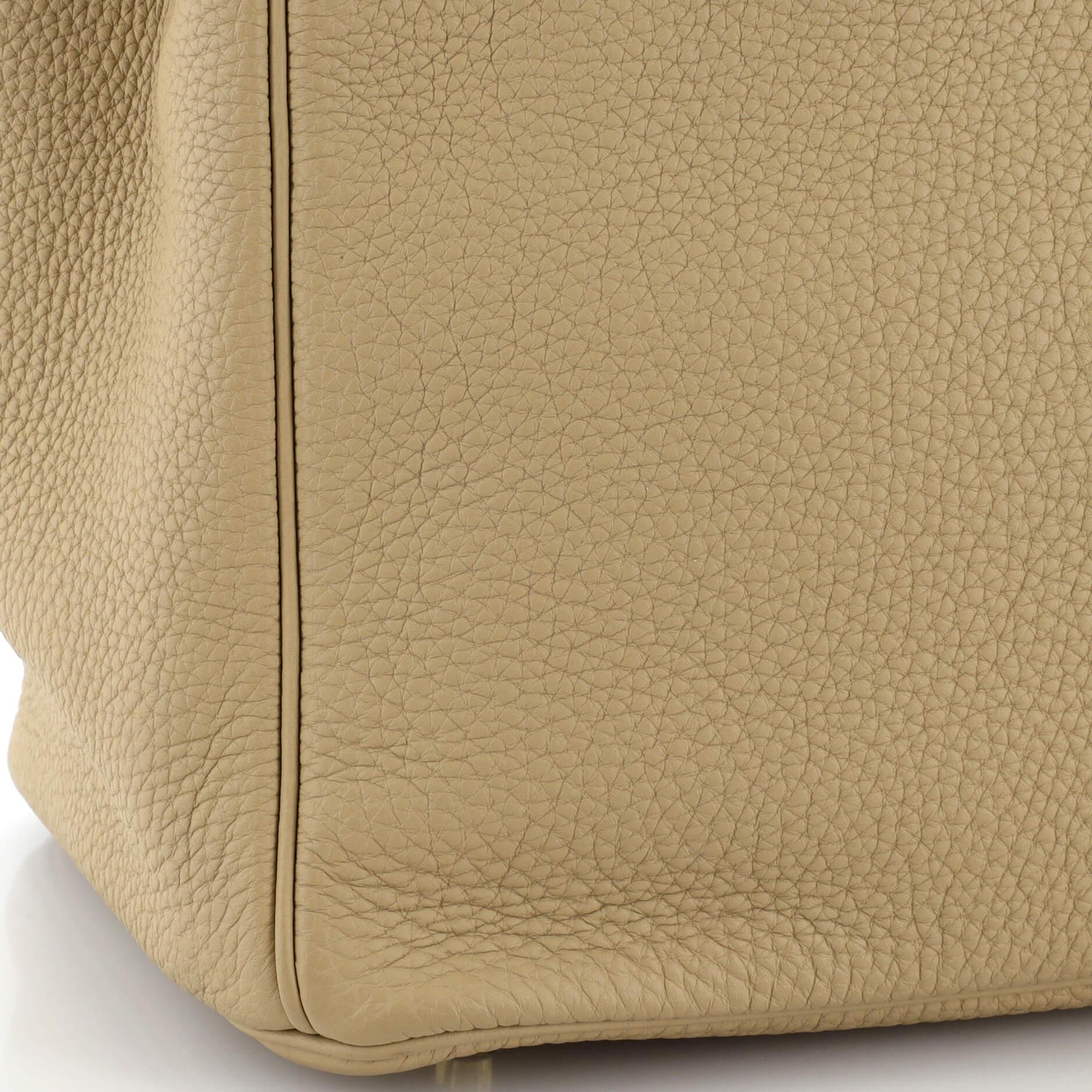 Hermes Birkin Handbag Light Togo with Gold Hardware 30 For Sale 3