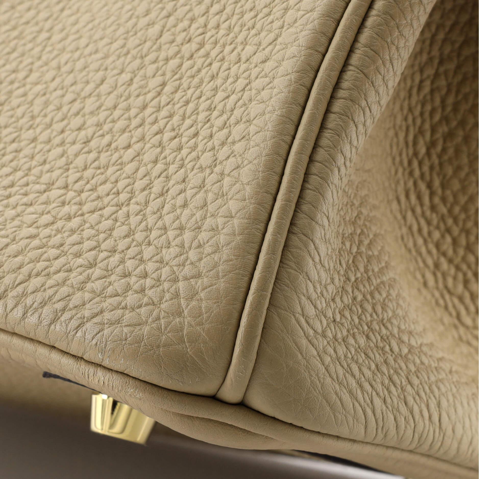 Hermes Birkin Handbag Light Togo with Gold Hardware 30 4