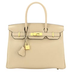 Ginza Xiaoma - Classic Black Birkin 30 in Togo leather with Gold