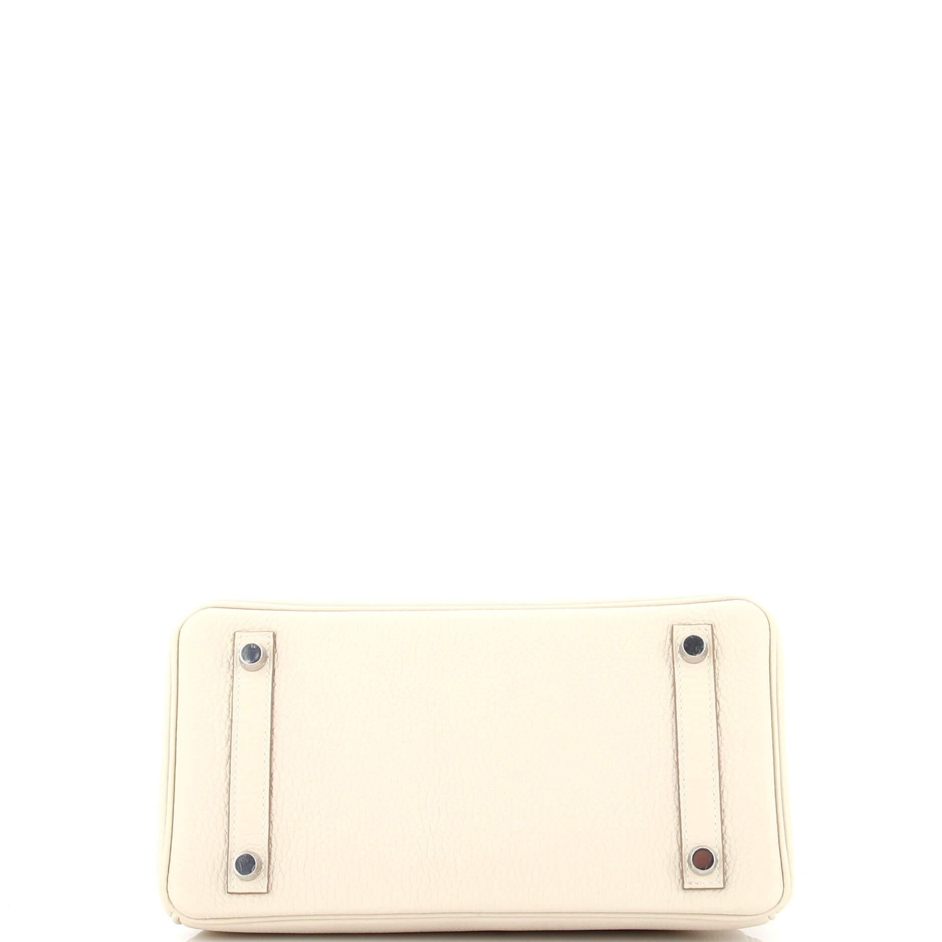 Hermes Birkin Handbag Light Togo with Palladium Hardware 25 1