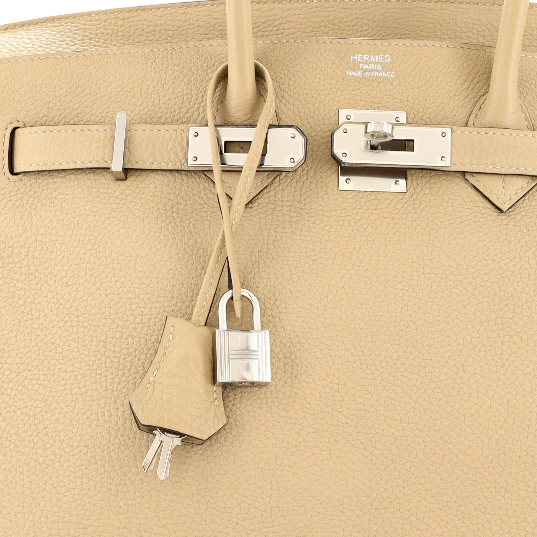 Hermes Birkin Handbag Light Togo with Palladium Hardware 35 2