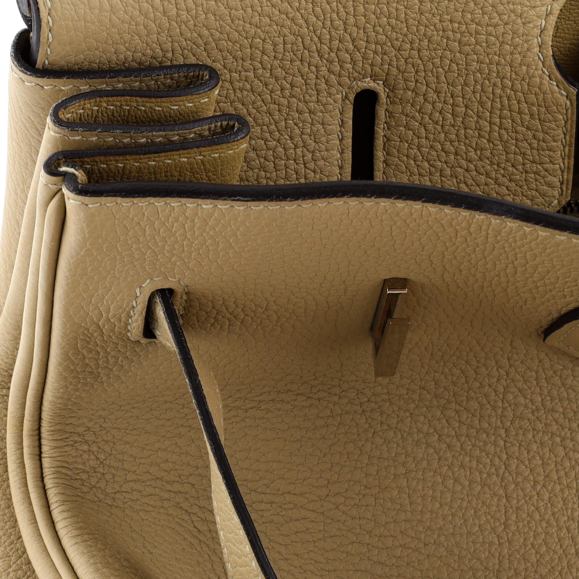 Hermes Birkin Handbag Light Togo with Palladium Hardware 35 For Sale 4