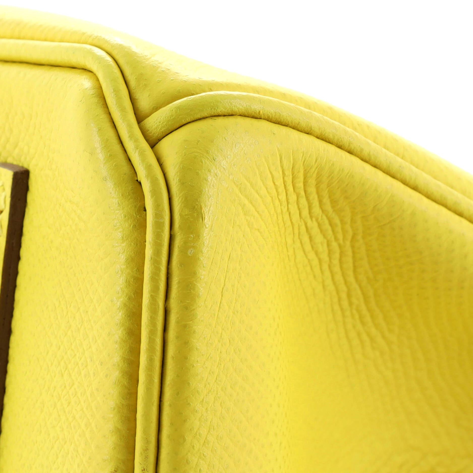 Hermes Birkin Handbag Lime Epsom with Palladium Hardware 30 For Sale 4