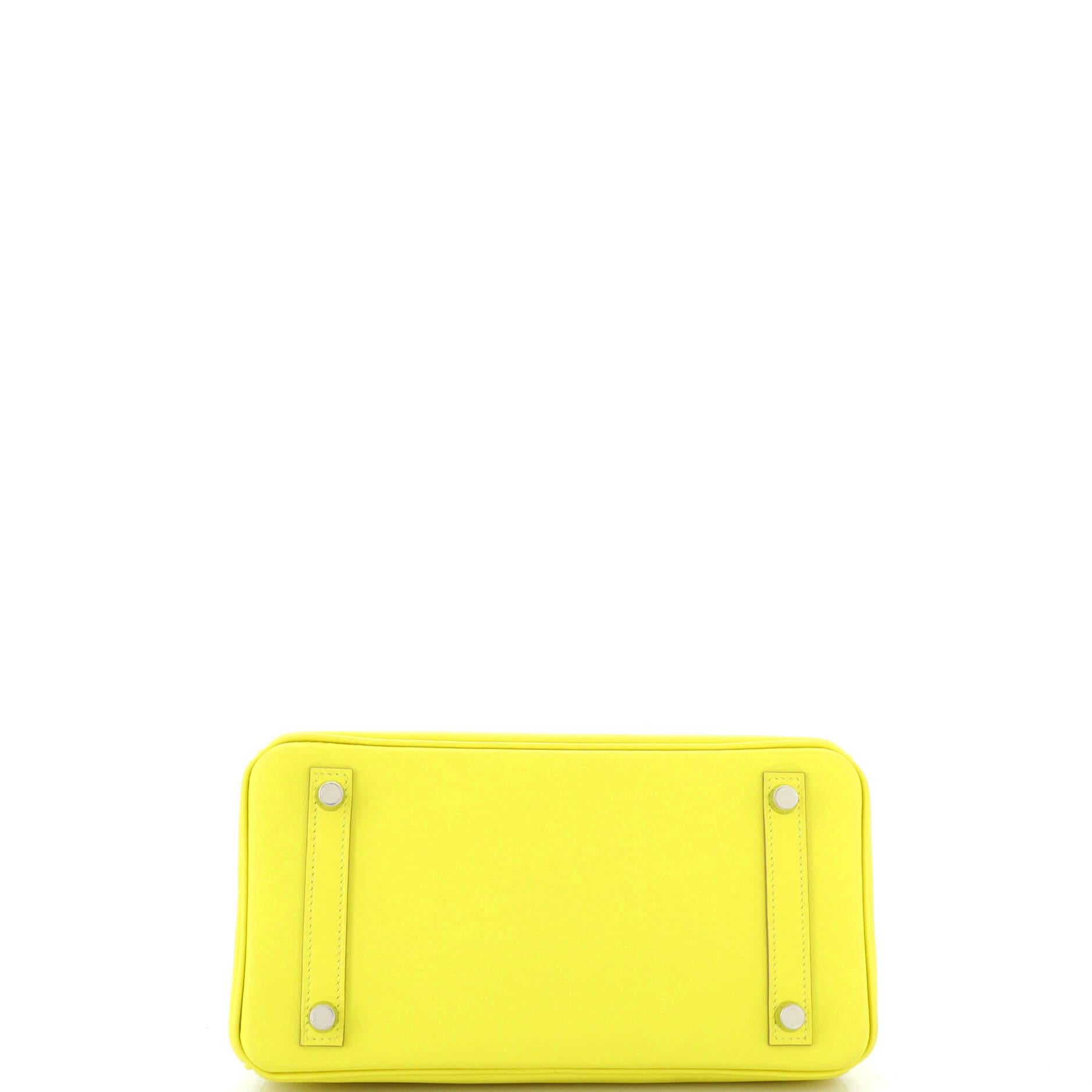 Hermes Birkin Handbag Lime Swift with Palladium Hardware 25 1