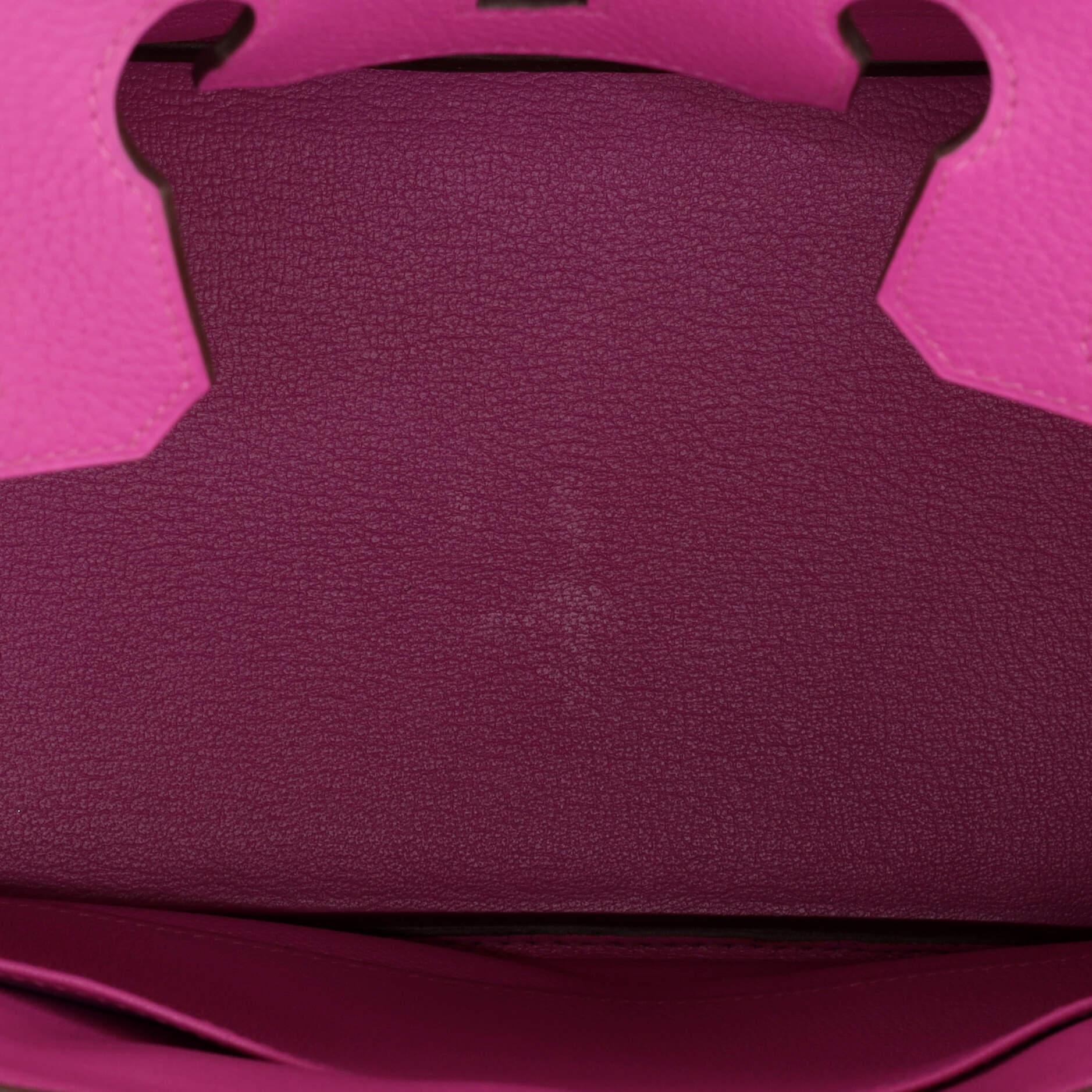 Hermes Birkin Handbag Magnolia Clemence with Palladium Hardware 30 In Good Condition In NY, NY