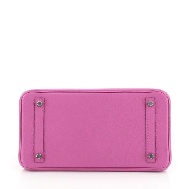 Women's or Men's Hermes Birkin Handbag Magnolia Clemence with Palladium Hardware 30