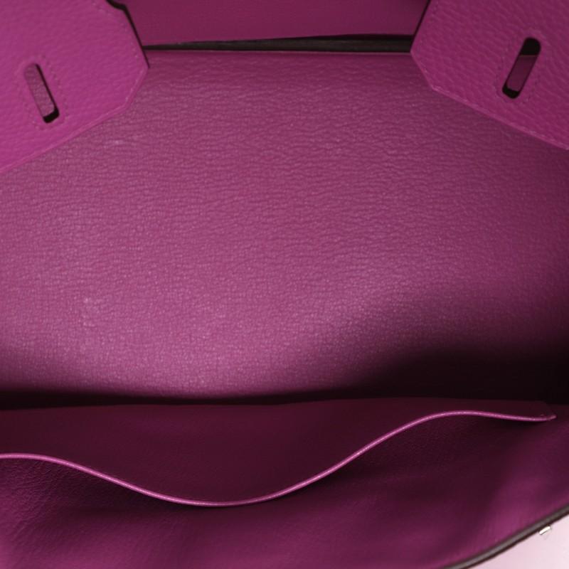 Hermes Birkin Handbag Magnolia Clemence with Palladium Hardware 30 1