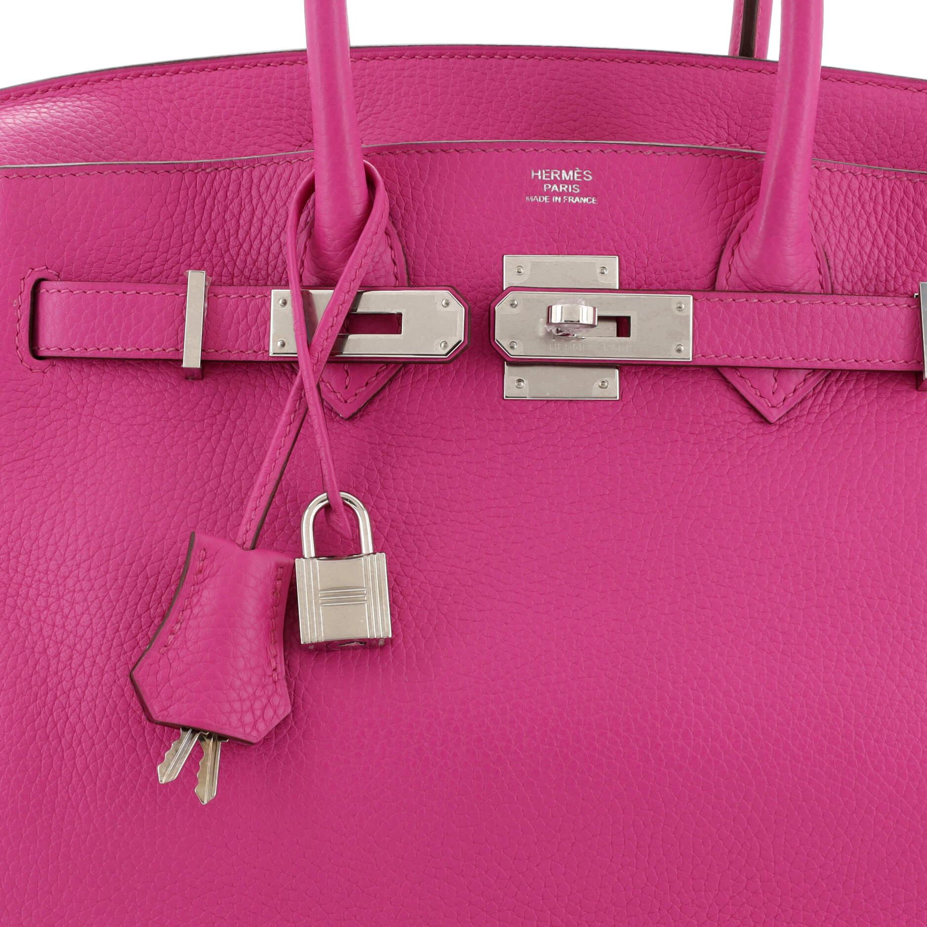 Hermes Birkin Handbag Magnolia Clemence with Palladium Hardware 30 For Sale 3