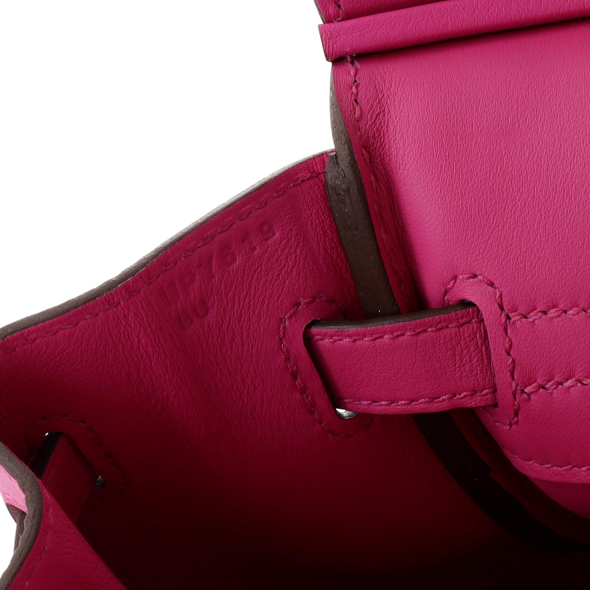 Hermes Birkin Handbag Magnolia Swift with Palladium Hardware 25 4