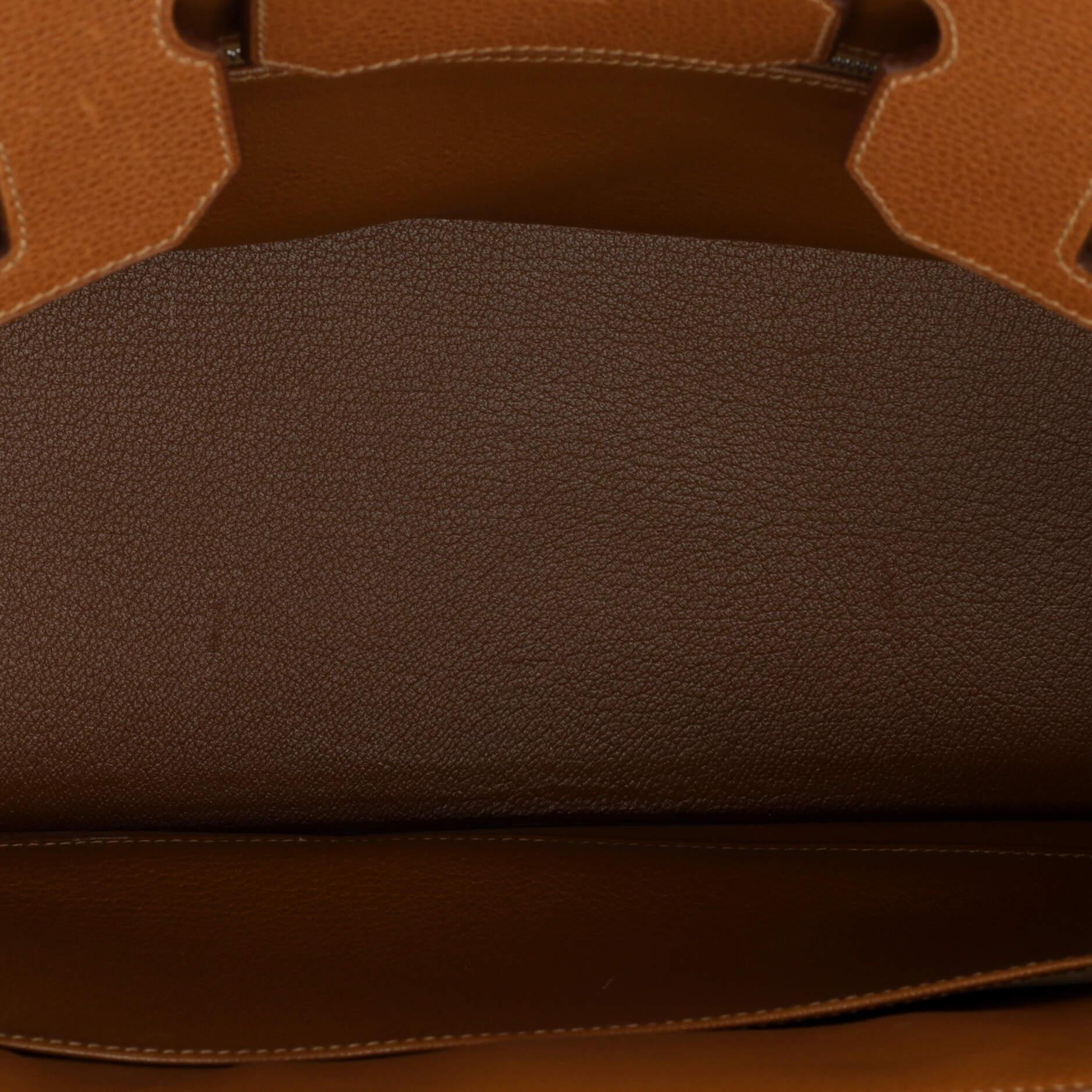Hermes Birkin Handbag Marron D’Inde Vache Liegee with Palladium Hardware 35 1
