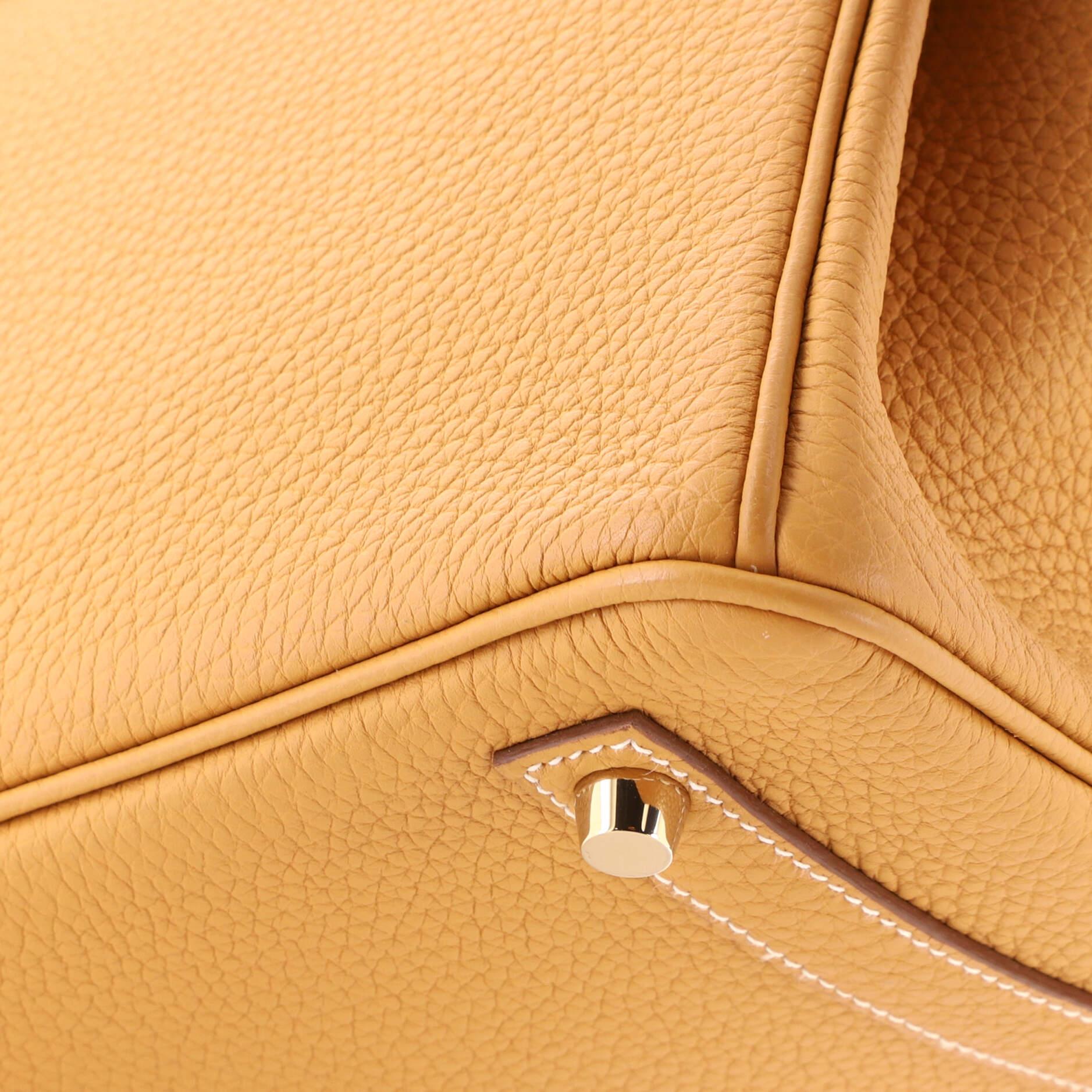 Hermes Birkin Handbag Moutarde Togo With Gold Hardware 30 1