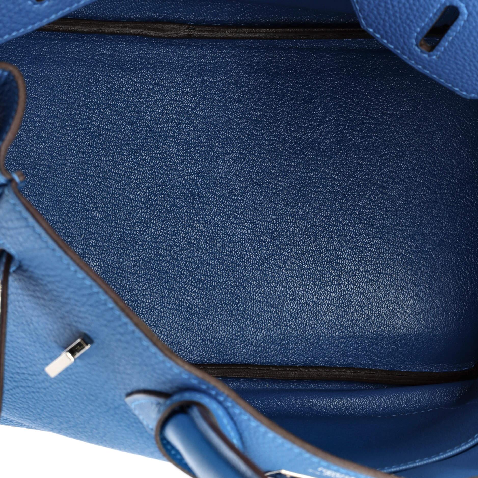 Hermes Birkin Handbag Mykonos Togo with Palladium Hardware 30 1