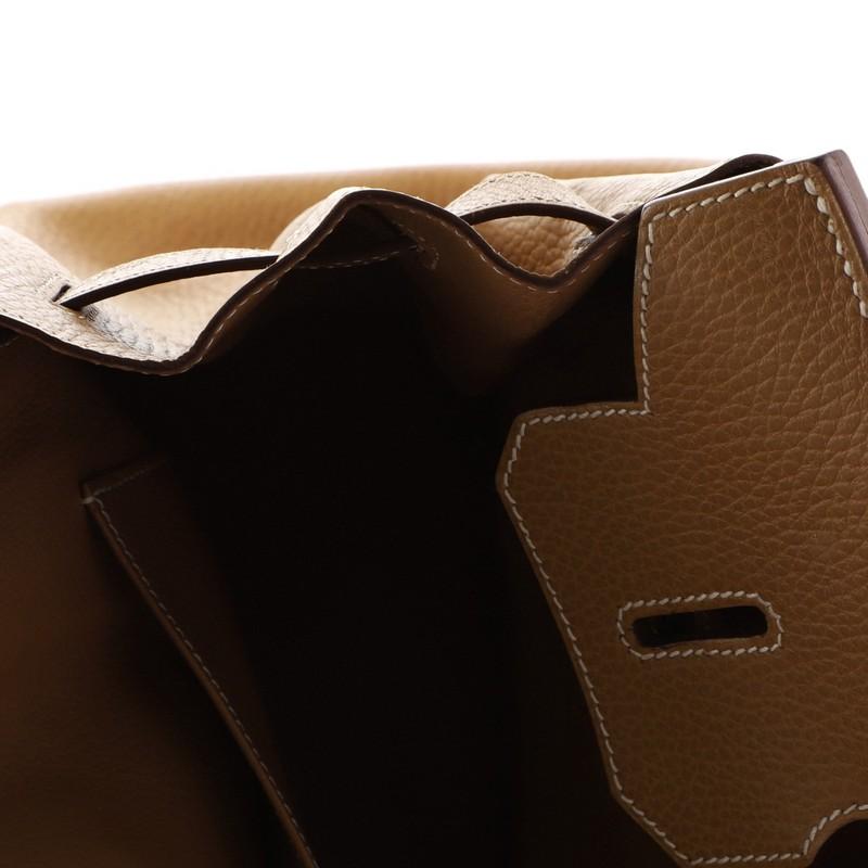 Hermes Birkin Handbag Natural Ardennes with Gold Hardware 35, 3