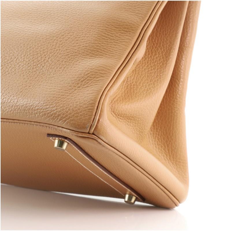 Hermes Birkin Handbag Natural Ardennes with Gold Hardware 35 3