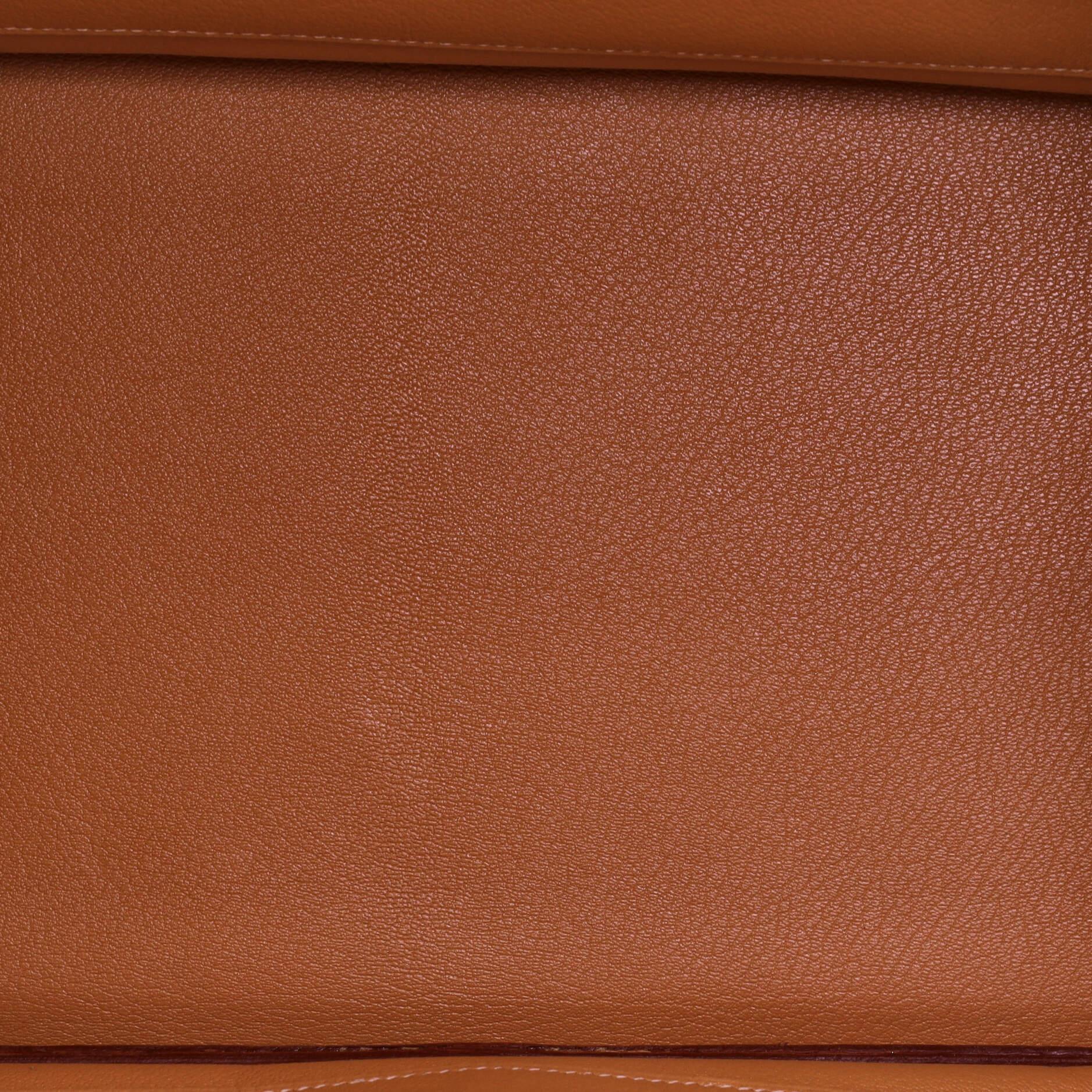 Hermes Birkin Handbag Natural Buffalo Skipper with Palladium Hardware 40 In Fair Condition In NY, NY