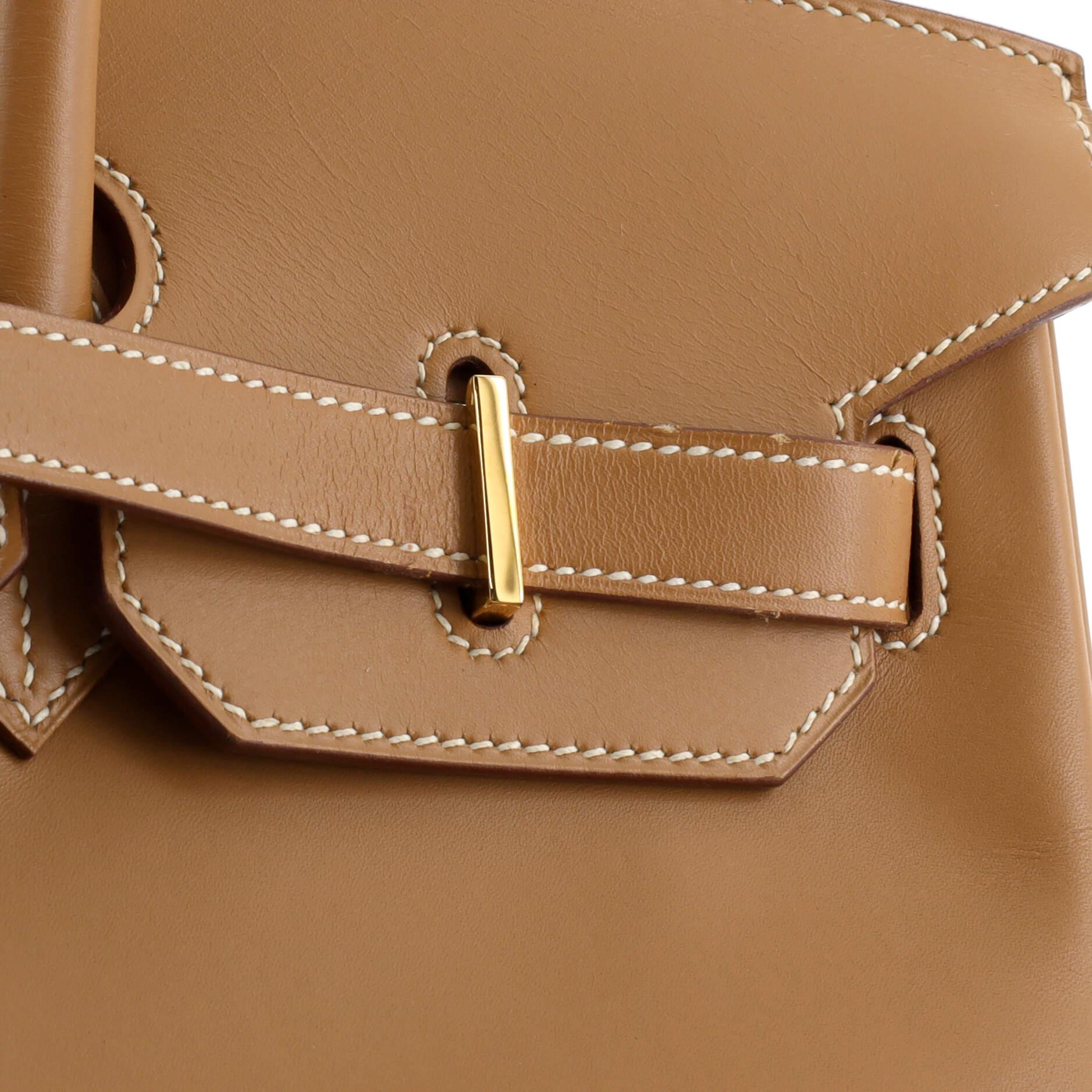 Hermes Birkin Handbag Natural Chamonix with Gold Hardware 35 For Sale 7