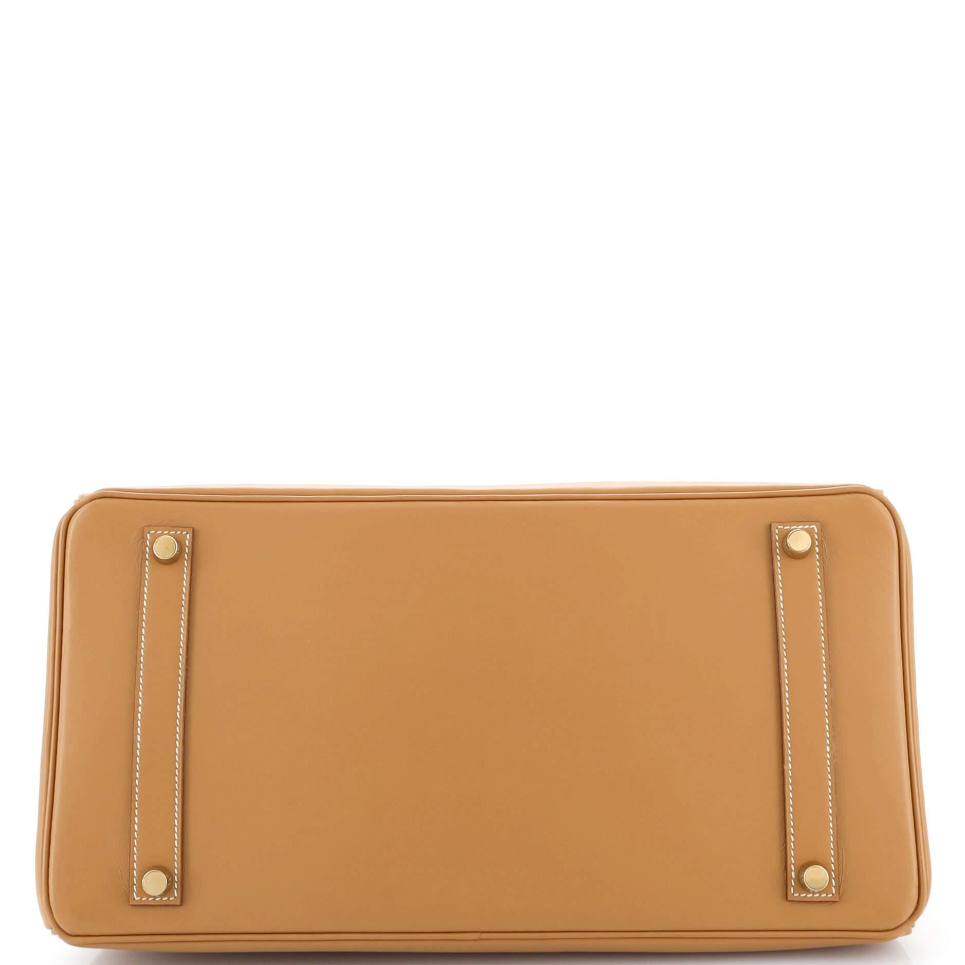 Women's or Men's Hermes Birkin Handbag Natural Chamonix with Gold Hardware 35 For Sale