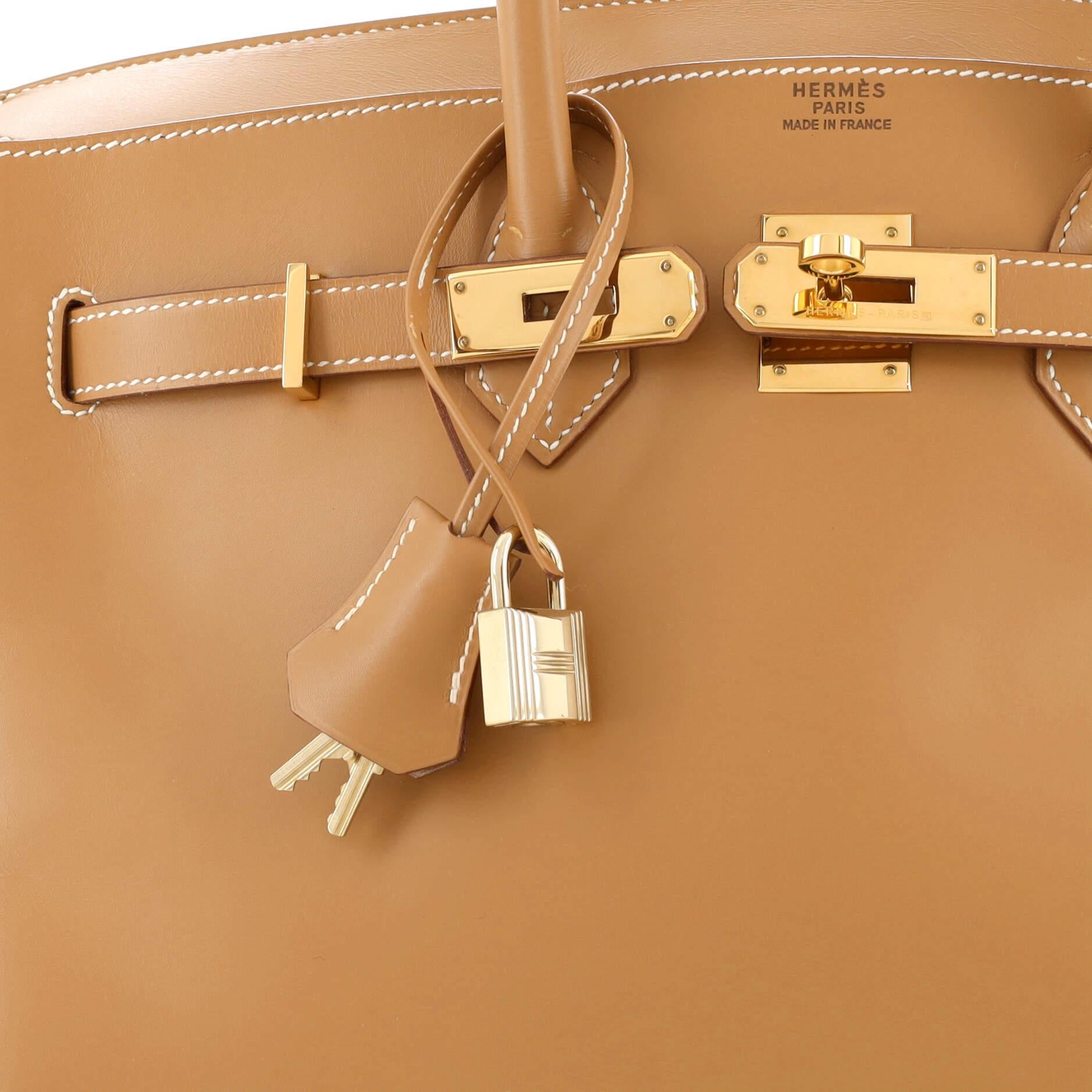 Hermes Birkin Handbag Natural Chamonix with Gold Hardware 35 For Sale 2