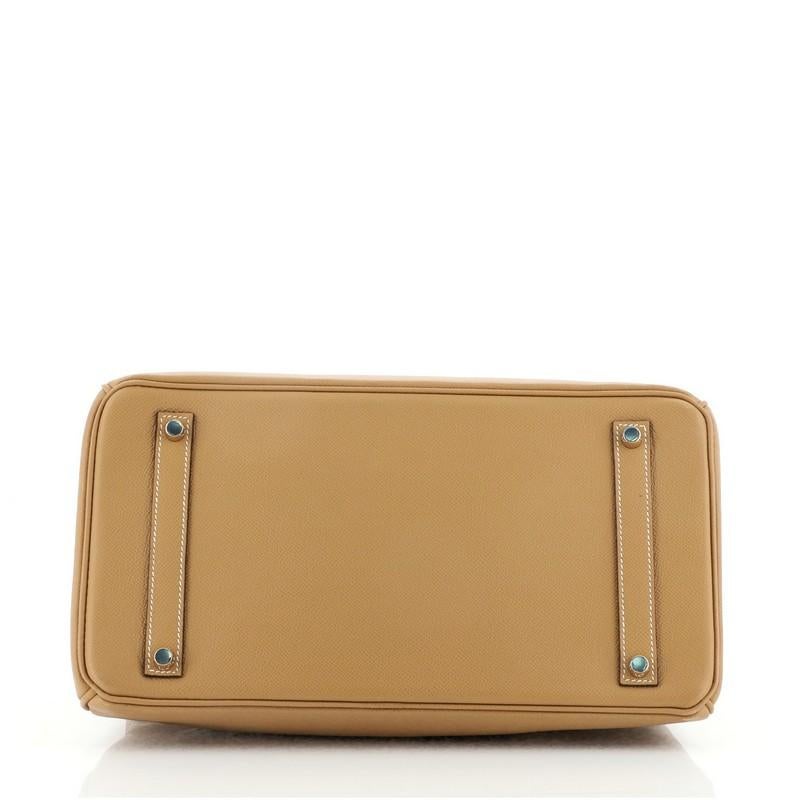 Women's or Men's Hermes Birkin Handbag Natural Epsom with Gold Hardware 35