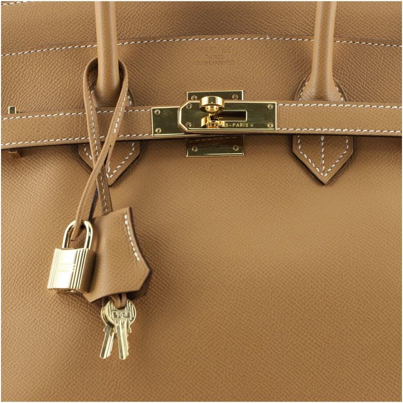 Hermes Birkin Handbag Natural Epsom with Gold Hardware 35 2