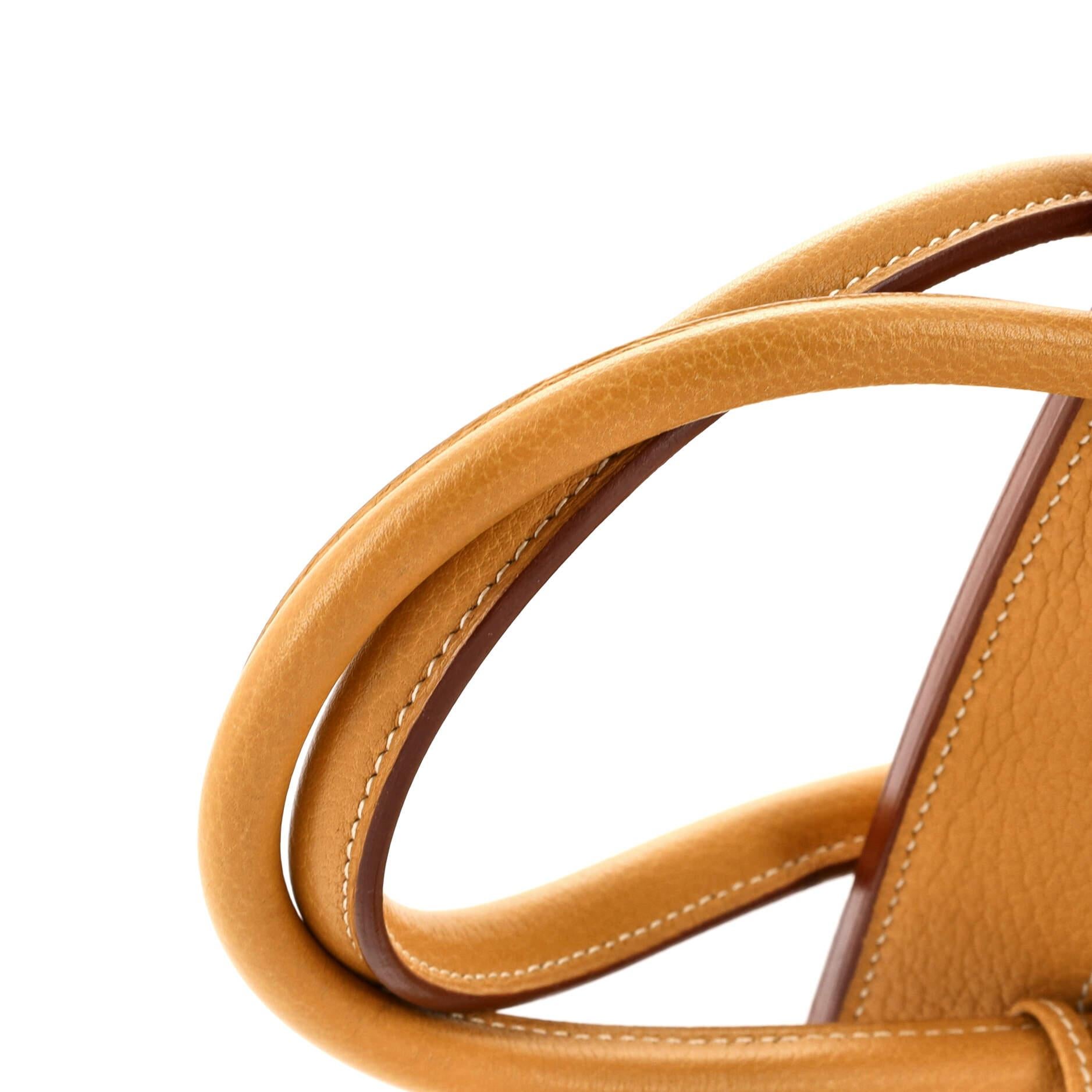 Hermes Birkin Handbag Natural Sable Fjord with Gold Hardware 35 3