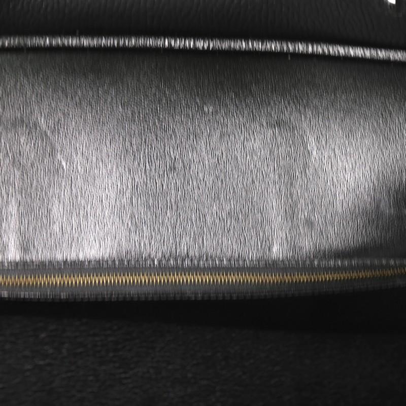 Hermes Birkin Handbag Noir Ardennes with Gold Hardware 35 6