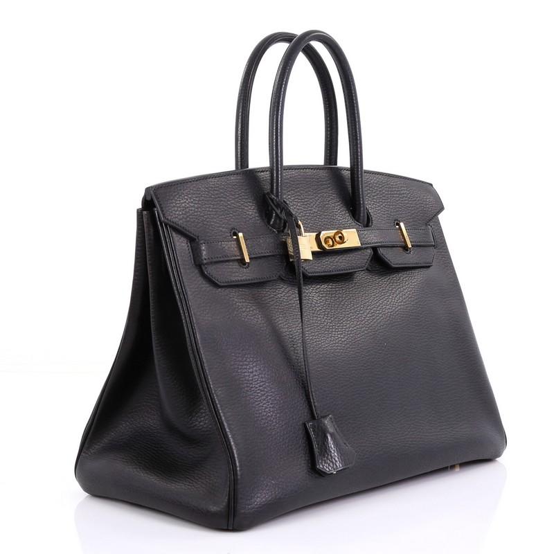 hermes birkin ardennes 35 noir