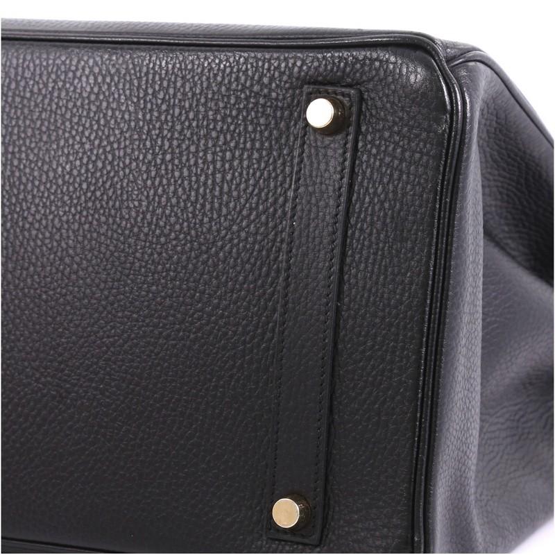 Hermes Birkin Handbag Noir Ardennes with Gold Hardware 35, 3