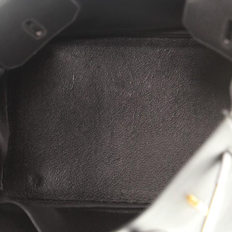 Hermes Birkin Handbag Noir Ardennes With Gold Hardware 35  4