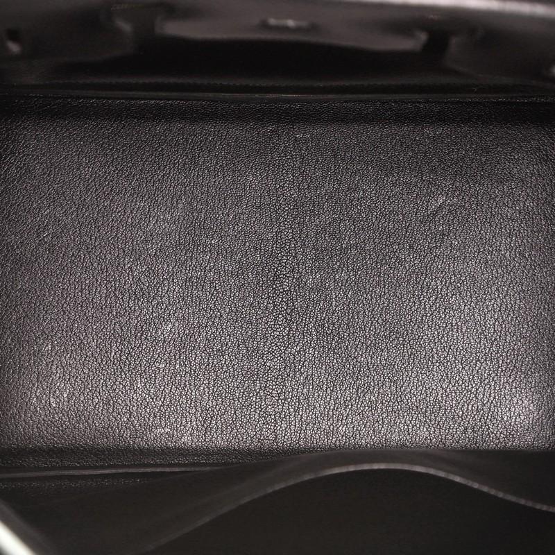 Hermes Birkin Handbag Noir Box Calf With Gold Hardware 35 In Good Condition In NY, NY