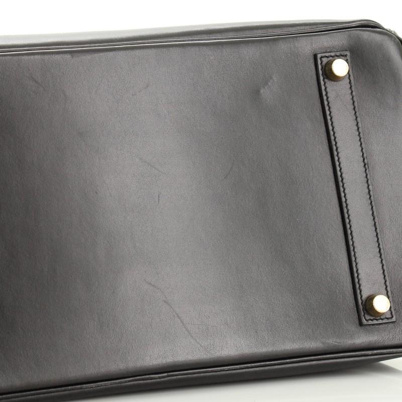 Hermes Birkin Handbag Noir Box Calf With Gold Hardware 35 1