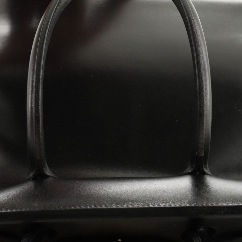 Hermes Birkin Handbag Noir Box Calf With Gold Hardware 35 2