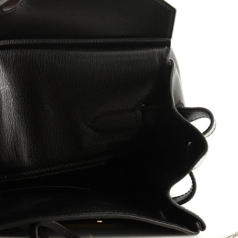 Hermes Birkin Handbag Noir Box Calf With Gold Hardware 35 3
