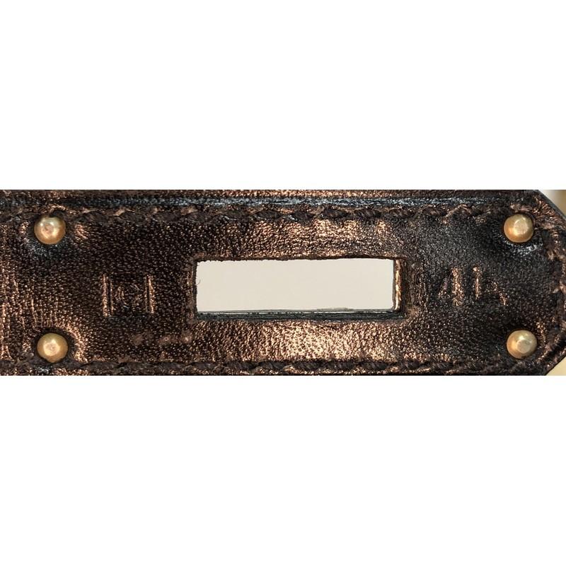 Hermes Birkin Handbag Noir Box Calf with Palladium Hardware 35 6