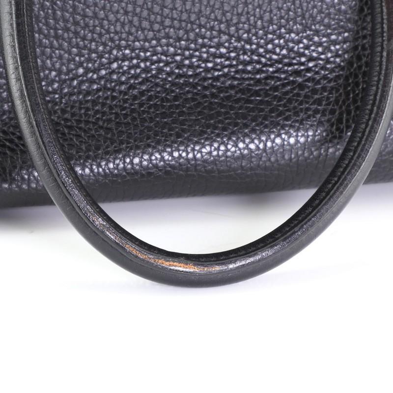 Hermes Birkin Handbag Noir Clemence With Gold Hardware 35  5