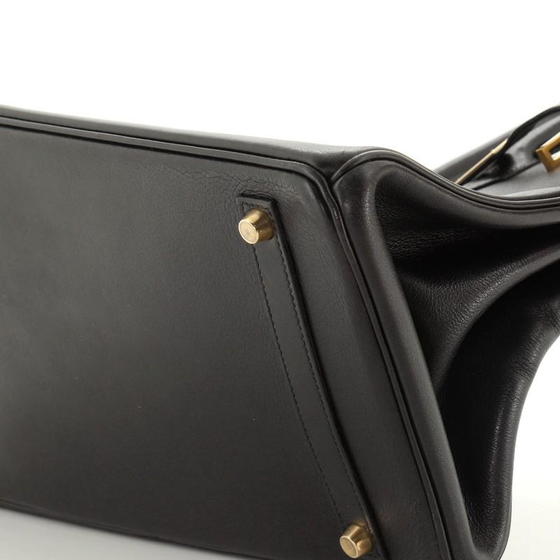 Hermes Birkin Handbag Noir Gulliver With Gold Hardware 35  4