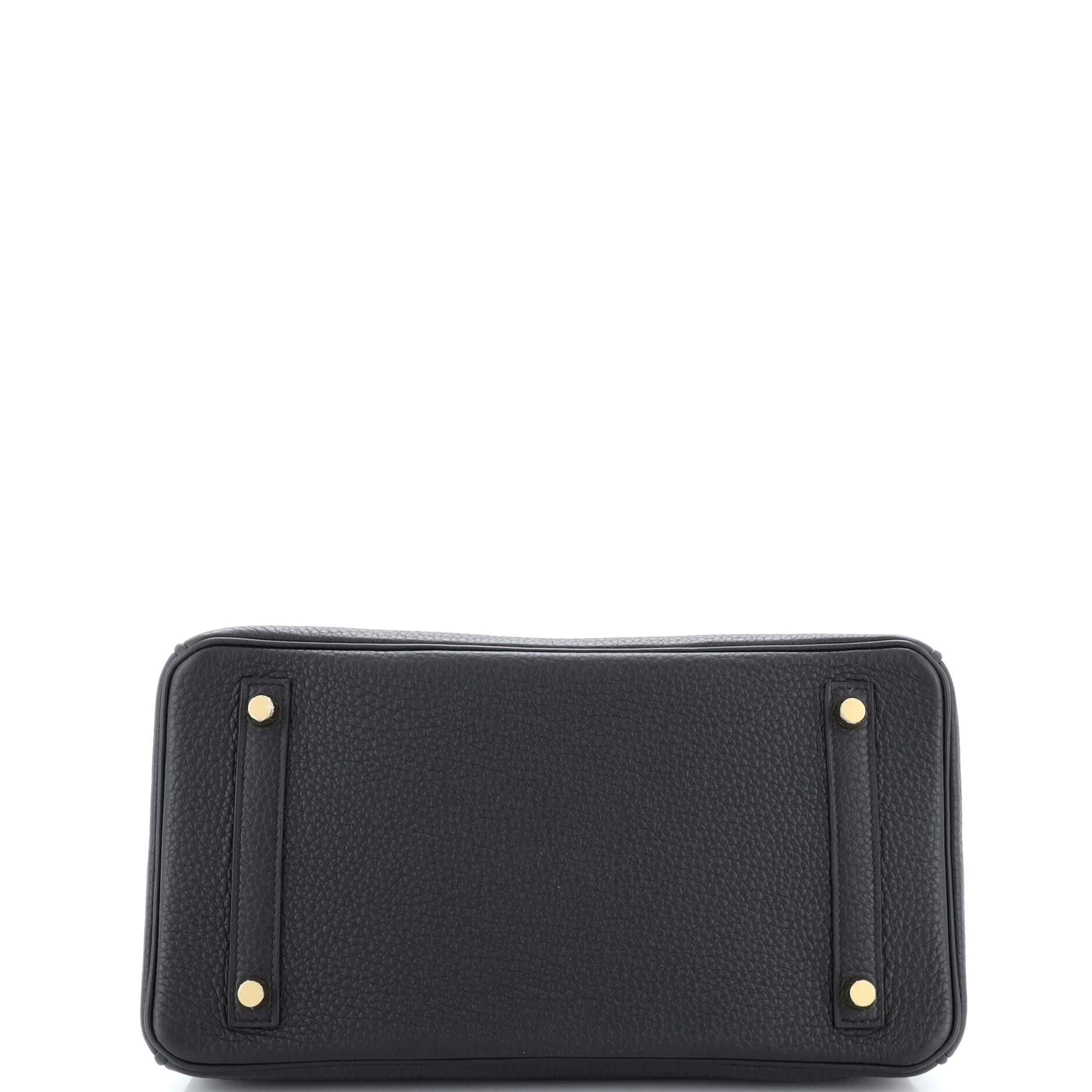 Hermes Birkin Handbag Noir Togo with Gold Hardware 30 1