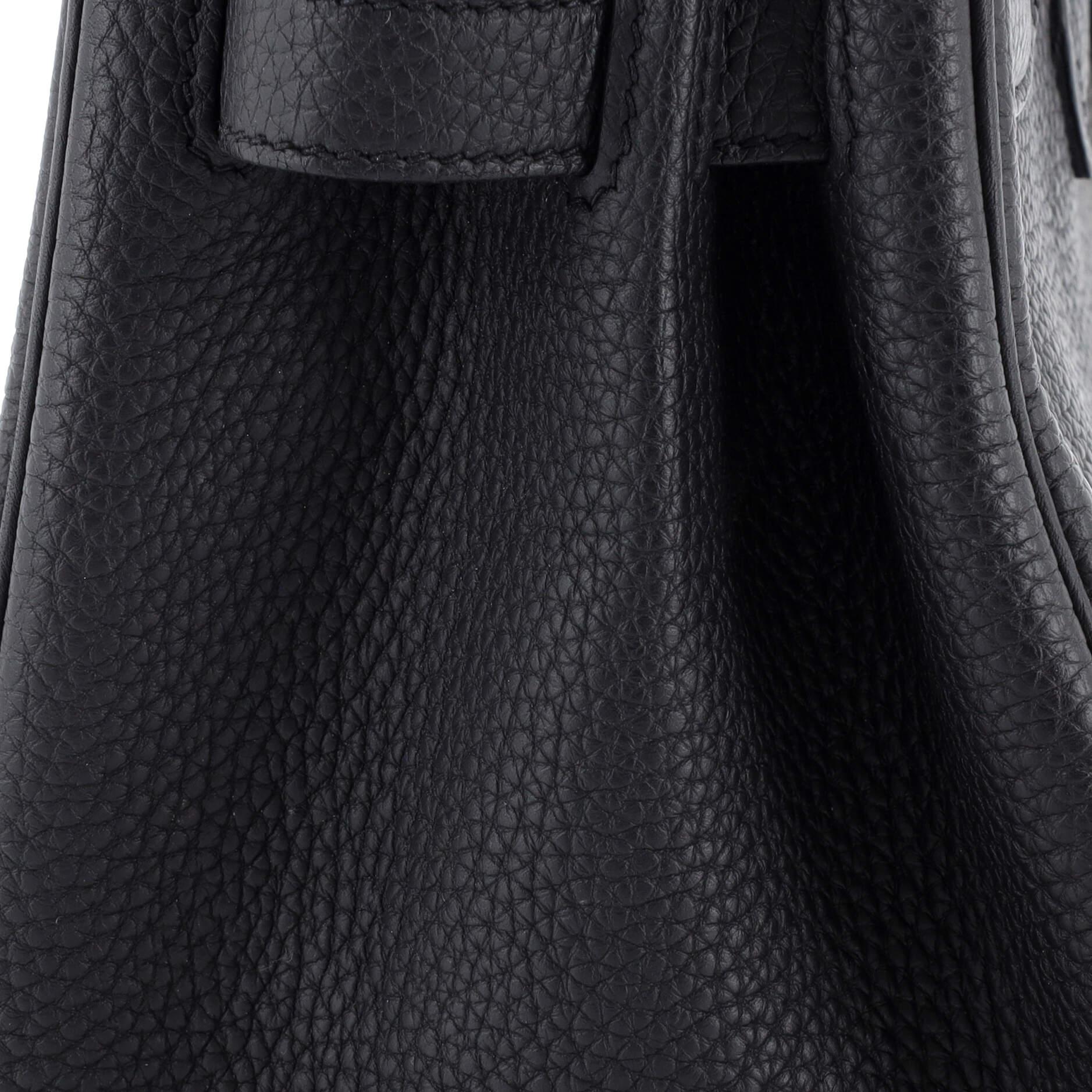 Hermes Birkin Handbag Noir Togo with Gold Hardware 30 3