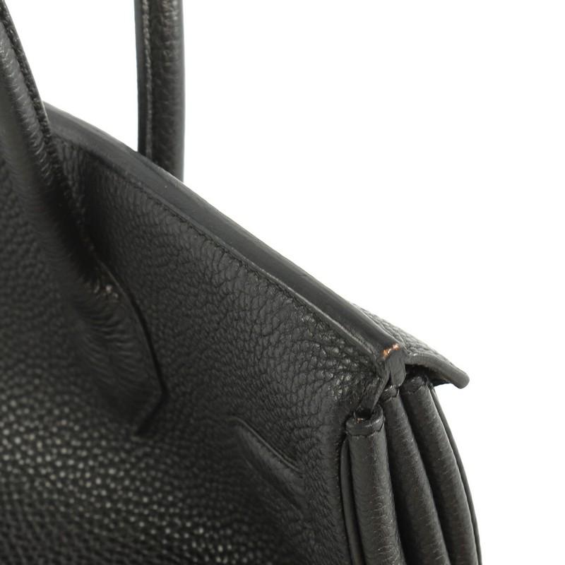 Hermes Birkin Handbag Noir Togo with Gold Hardware 35 5