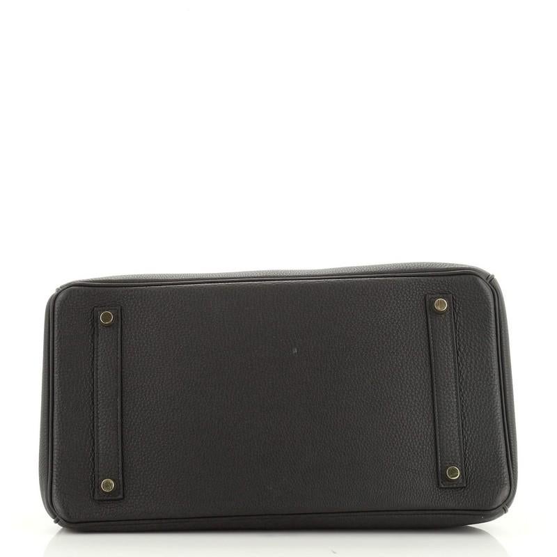 Hermes Birkin Handbag Noir Togo With Gold Hardware 35  In Good Condition In NY, NY